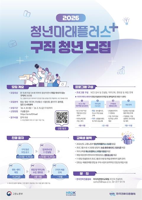 [직무교육 및 현직자멘토링]2026 청년미래플러스_미디어, 통신, 클라우...